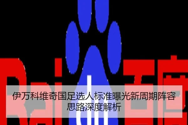 伊万科维奇国足选人标准曝光新周期阵容思路深度解析